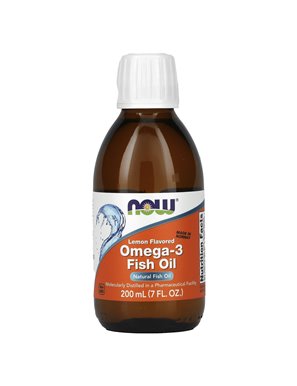 NOW Foods, Omega-3-Fischöle, Zitrone, 7 fl oz (200 ml)