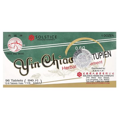 Great Wall Brand, Yin Chiao Chieh tu Pien, 12 witalnych, 8 tabletek