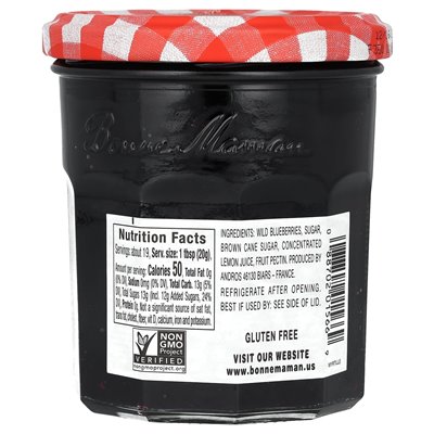Bonne Maman, Wild Blueberry Conserves, 13 uncji (370 g)