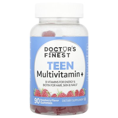 Doctor's Finest, Multi Vitamin for Teens, Raspberry, 90 Gummies Doctor's Finest, Multi Vitamin for Teens, Raspberry, 90 Gummies