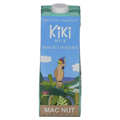 Kiki Milk, Organic Nut & Seed Based Milk, Mac Nut, 32 fl oz (946 ml) Kiki Milk, Organic Nut & Seed Based Milk, Mac Nut, 32 fl oz (946 ml)