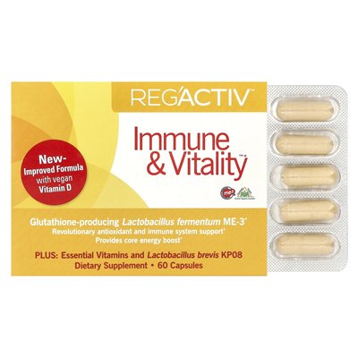 Dr Ohhira's, Reg'activ ™, Immune &amp Vitality ™, 60 kapsułek