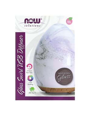 NOW Foods, Rozwiązania, Szklana Mgła USB Dyfuzor Oliwy, 1 Dyfuzor NOW Foods, Rozwiązania, Szklana Mgła USB Dyfuzor Oliwy, 1 Dyfuzor
