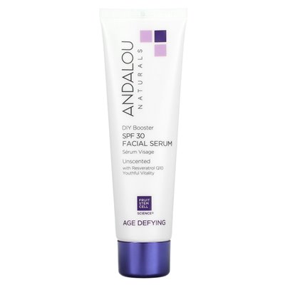 Andalou Naturals, Facial Serum, Age, SPF 30, Fragrance Free, 2 fl oz (58 ml)