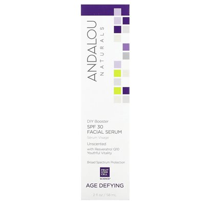 Andalou Naturals, Facial Serum, Age, SPF 30, Fragrance Free, 2 fl oz (58 ml)