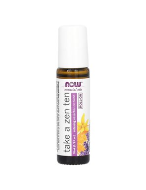 NOW Foods, Essential Oils, Roll On, Take a Zen Ten, 1/3 fl oz (10 ml)