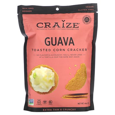 Craize, prażony kukurydza, guava, 4 uncje (113 g) Craize, prażony kukurydza, guava, 4 uncje (113 g)
