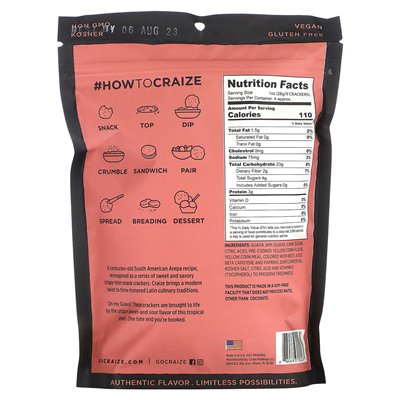 Craize, prażony kukurydza, guava, 4 uncje (113 g) Craize, prażony kukurydza, guava, 4 uncje (113 g)