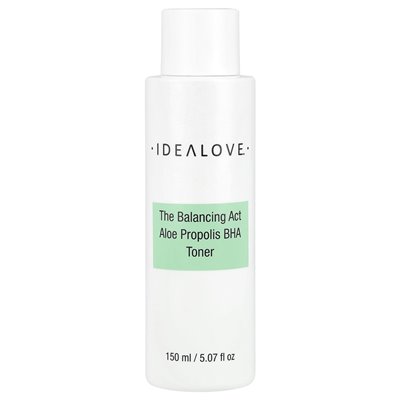 Idealove, The Balancing Act, Aloe Propolis Bha Toner, 5,07 Fl Oz (150 ml) Idealove, The Balancing Act, Aloe Propolis Bha Toner, 5,07 Fl Oz (150 ml)