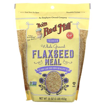 Bob's Red Mill, Premium Whole Ground Lopeeed Meal, 1 funt (453 g)
