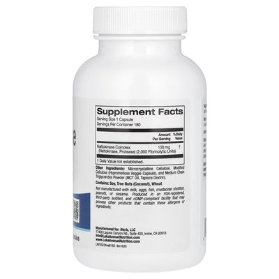 Lake Avenue Nutrition, Nattokinase, 2000 FU, 180 vegetarische Kapseln