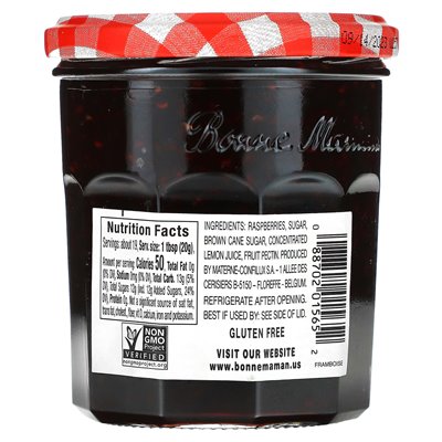 Bonne Maman, Raspberry Preserves, 13 uncji (370 g)