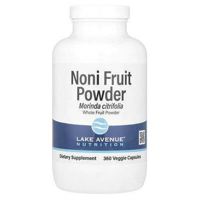 Lake Avenue Nutrition, Noni-Fruchtpulver, 1300 mg, 360 Gemüsekapseln (650 mg pro Kapsel)