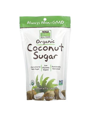 NOW Foods, Real Food, Organic Coconut Sugar, 16 oz (454 g)