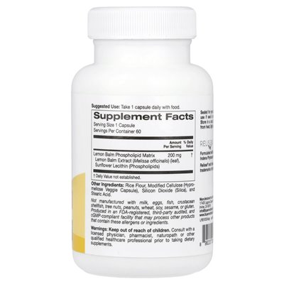 Super Nutrition, Fitosom z cytryny, 200 mg, 60 kapsułek wegetariańskich
