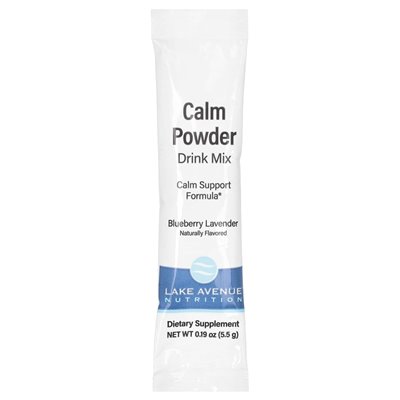 Lake Avenue Nutrition, Calm Powder Drink Mix, Lavender Blueberry, 20 pakietów, 0,19 uncji (5,5 g) każdy Lake Avenue Nutrition, Calm Powder Drink Mix, Lavender Blueberry, 20 pakietów, 0,19 uncji (5,5 g) każdy