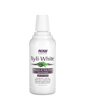 NOW Foods, Solutions, Xyli-White Mundwasser, fluoridfrei, Neem & Teebaum mit grüner Minze, 16 oz (473 ml) NOW Foods, Solutions, Xyli-White Mundwasser, fluoridfrei, Neem & Teebaum mit grüner Minze, 16 oz (473 ml)