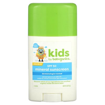 BabyGanics, Kids Mineral Suncreen, SPF 50, 1,6 uncji (45 g)