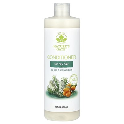 Mild z Natury, (Nature's Gate), Tea Tree &amp Sea Buckthorn Odżywka na tłuste włosy, 16 fl oz (473 ml)