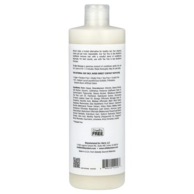 Mild z Natury, (Nature's Gate), Tea Tree &amp Sea Buckthorn Odżywka na tłuste włosy, 16 fl oz (473 ml)