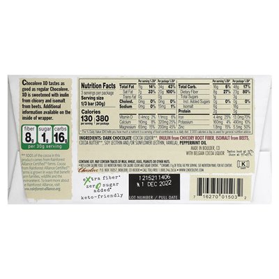 Chocolove, XO, mięta w 60% ciemnej czekolady, 3,2 uncji (90 g)
