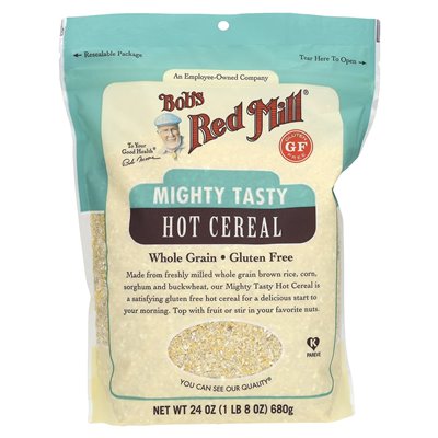 Bob's Red Mill, potężne, smaczne gorące płatki, pełnoziarniste, 24 uncje (680 g)