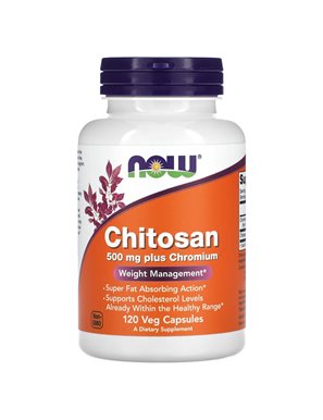 NOW Foods, Chitosan plus Chrom, 500 mg, 120 vegetarische Kapseln NOW Foods, Chitosan plus Chrom, 500 mg, 120 vegetarische Kapseln