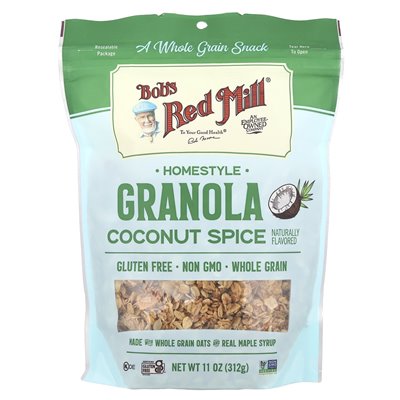 Bob's Red Mill, Homestyle Granola, Coconut Spice, 11 oz (312 g)