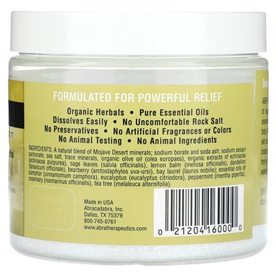 Abracadabra, Abra Therapeutics, Cold and Flu Bath, Camphor & Menthol, 17 oz (482 g) Abracadabra, Abra Therapeutics, Cold and Flu Bath, Camphor & Menthol, 17 oz (482 g)