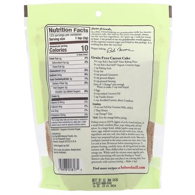 Bob's Red Mill, organiczny cukier kokosowy, 13 uncji (369 g)