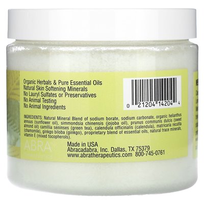 Abra Therapeutics, Natural Body Scrub, Mental Clarity, Rosemary & Lemongrass, 12 uncji (340 g) Abra Therapeutics, Natural Body Scrub, Mental Clarity, Rosemary & Lemongrass, 12 uncji (340 g)