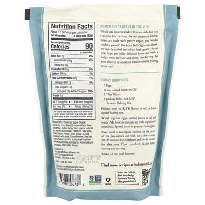 Bob's Red Mill, Fudgy Brownie Backmischung, 14 oz (397 g)