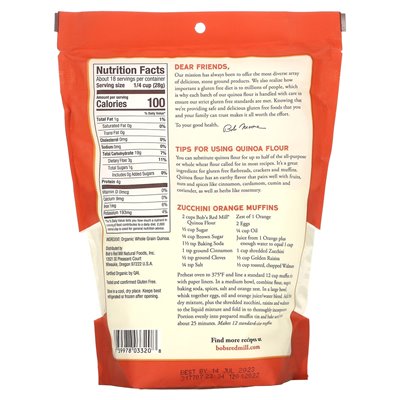 Bob's Red Mill Bio-Vollkorn-Quinoamehl, 18 oz (510 g) Bob's Red Mill Bio-Vollkorn-Quinoamehl, 18 oz (510 g)