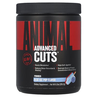 Animal, Advanced Cuts® Powder, Blue Ice Pop, 8,2 uncji (235,2 g)