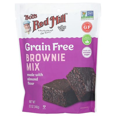 Bob's Red Mill getreidefreie Brownie-Mischung, hergestellt mit Mandelmehl, 12 oz (340 g) Bob's Red Mill getreidefreie Brownie-Mischung, hergestellt mit Mandelmehl, 12 oz (340 g)