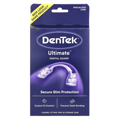 Dentek, Ultimate ™ Dental Guard, Ultra Light/Slim Design, 1 strażnik + 1 obudowa przechowywania + 1