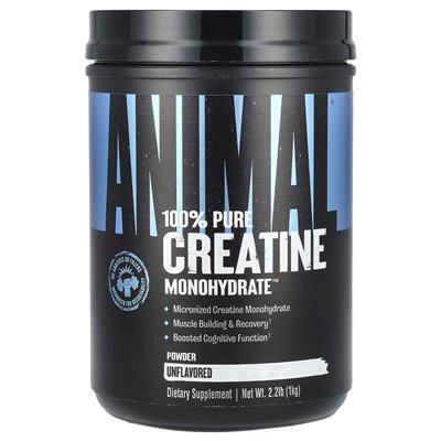 Zwierzę, 100% czystej kreatynowej monohydrate ™ proszek, niezmożony, 2,2 funta (1 kg) Zwierzę, 100% czystej kreatynowej monohydrate ™ proszek, niezmożony, 2,2 funta (1 kg)
