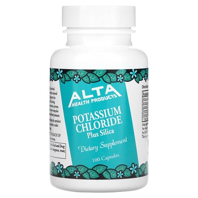 Alta Health, Kaliumchlorid und Kieselsäure, 100 Kapseln