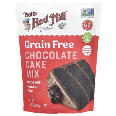 Bob's Red Mill, bez zbóż ciasto czekoladowe, wykonane z mąki migdałowej, 10,5 uncji (300 g) Bob's Red Mill, bez zbóż ciasto czekoladowe, wykonane z mąki migdałowej, 10,5 uncji (300 g)