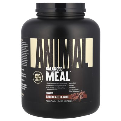Animals, Balanced Meal™, Proteinpulver, Schokolade, 5 lbs (2,27 kg)