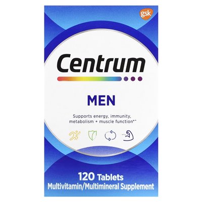 Centrum, Men Multiwitamins, 120 tabletek