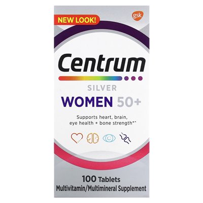 Centrum, Silver Women 50+, 100 Tablets Centrum, Silver Women 50+, 100 Tablets