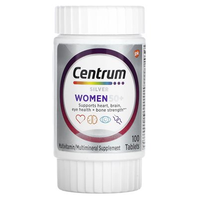 Centrum, Silver Women 50+, 100 Tablets Centrum, Silver Women 50+, 100 Tablets