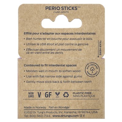 Dr. Tung's, Perio Sticks, X-Thin, 100 Patyczków Dr. Tung's, Perio Sticks, X-Thin, 100 Patyczków