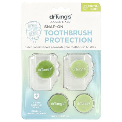 Dr. Tung's, Snap-On Toothbrush Protection, Fresh Mint, 1,600 mg Dr. Tung's, Snap-On Toothbrush Protection, Fresh Mint, 1,600 mg