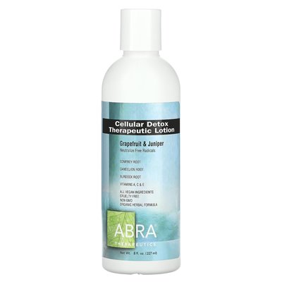 Abracadabra, Abra Therapeutics, Cellular Detox Therapeutic Lotion, Grapefruit & Juniper, 8 fl oz (227 ml) Abracadabra, Abra Therapeutics, Cellular Detox Therapeutic Lotion, Grapefruit & Juniper, 8 fl oz (227 ml)