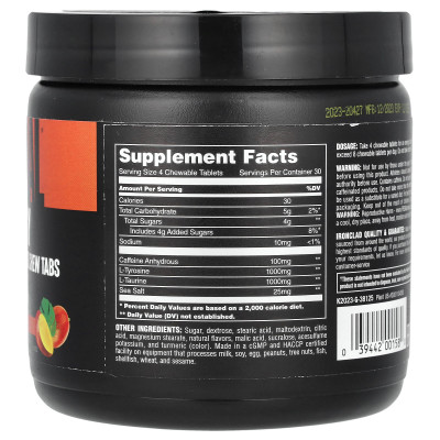 Zwierzęta, zakładki do żucia energetycznego, mango, 120 tabletek do żucia