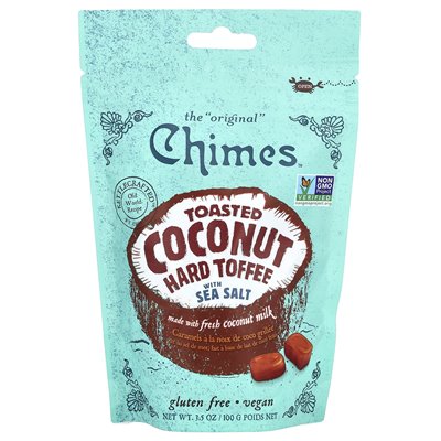 Chimes, geröstetes Kokosnuss-Meersalz-Toffee, 3,5 oz (100 g)