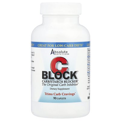 Absolute Nutrition, CBLOCK ™, Carb/Blocker, 90 Kapseln