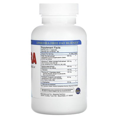 Absolute Nutrition, Nophedra, 80 Kapseln